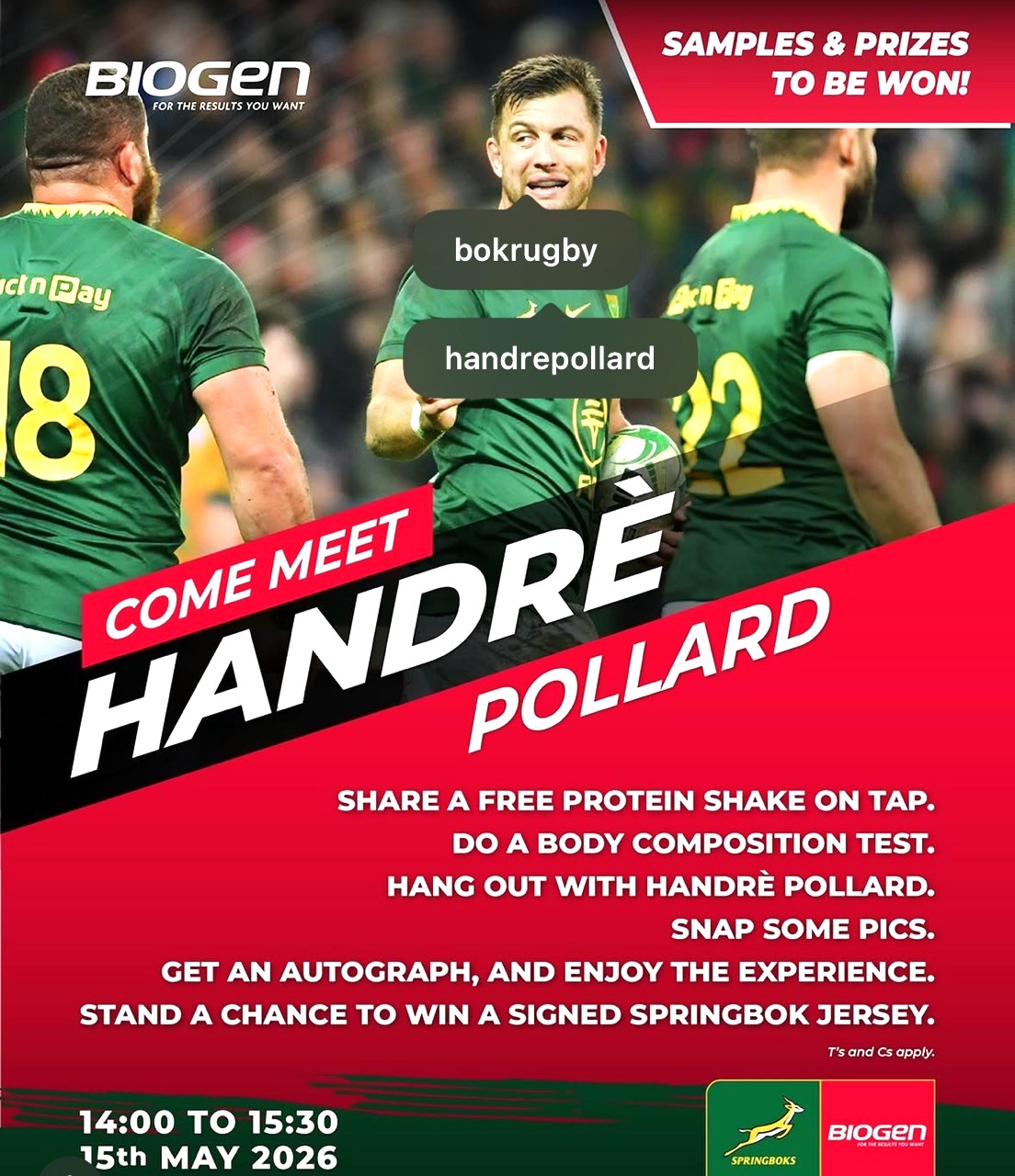 Dis-Chem Health Hub Springboks X Biogen