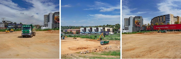The Arch Pavilion under construction where The Royal Countess Zingara will be hosted